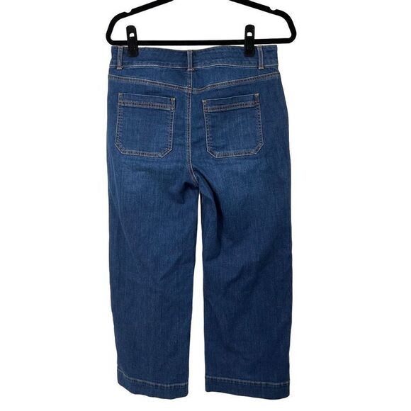 Talbots‎ Flawless High Waist Wide Crop Jeans - Picture 2 of 6